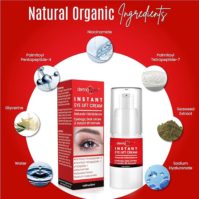 Rapid Reduction Eye Cream - Eye Cream Anti Aging Treatment for Dark Circles - Instant Under Eye Cream - Advanced Peptide Skin Tightening Formula - Instantly Removes Puffiness Wrinkles 20ml-Velvo Beauty