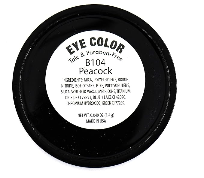 Peacock Neon Jewel Tone Blue Turquoise Teal Shimmer Pressed Powder Single Vegan Eyeshadow; Talc, Paraben & Cruelty Free-Velvo Beauty