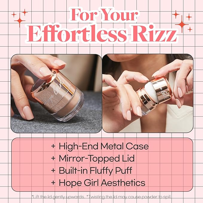 Hope Girl 3D Powder Blusher 0.17oz | Skin-Loving Korean Mini Blush for Cheeks and Eye Makeup w/Allantoin | K Beauty Cool Toned Vibrant Sunkissed Fine Powder Makeup Blush Cosmetics (#02 Coral Stone)-Velvo Beauty