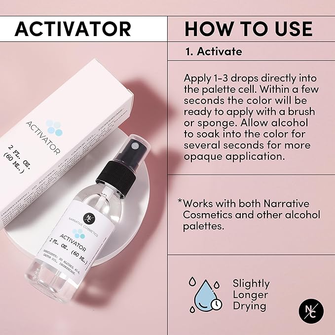 FX Alcohol-Activated Palette, Activator, and Remover Kit, Professional SFX Makeup Set Multicolor-Velvo Beauty