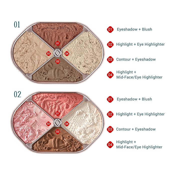 FLORASIS Eastern Beasts Sculpting Makeup Palette 02-Velvo Beauty