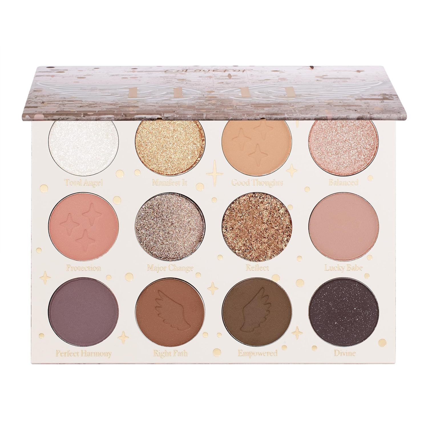 ColourPop 11:11 Eyeshadow Palette - Warm Nude Eye Makeup Palette with Matte, Metallic, Matte Sparkle & Glitter Finishes - High-Pigment Eye Makeup with a Long-Wearing Formula (0.46 oz)-Velvo Beauty