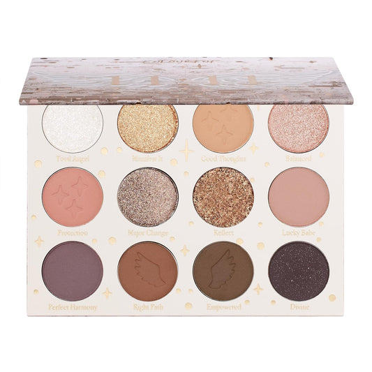 ColourPop 11:11 Eyeshadow Palette - Warm Nude Eye Makeup Palette with Matte, Metallic, Matte Sparkle & Glitter Finishes - High-Pigment Eye Makeup with a Long-Wearing Formula (0.46 oz)-Velvo Beauty