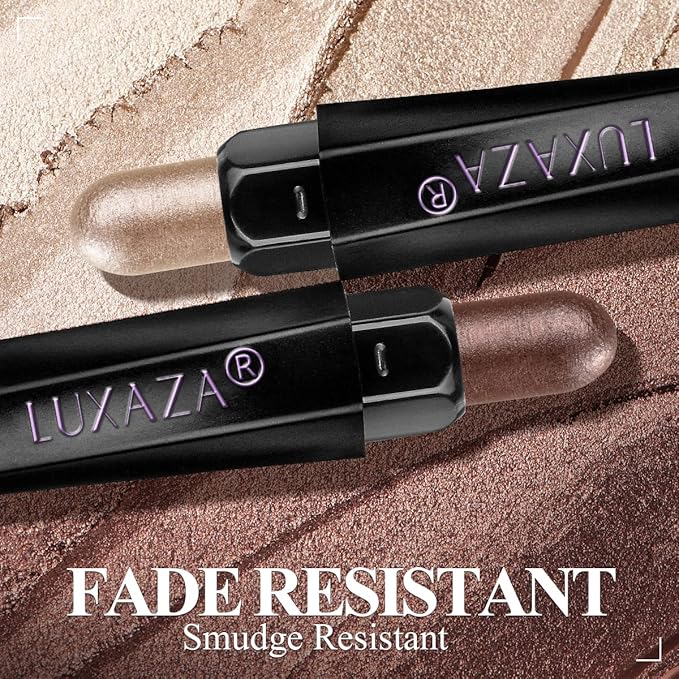 6PCS Cream Eyeshadow Stick Makeup Sets, Metallic And Matte Shimmer Eye Shadow Eye Brightener Stick Pencil Crayon, A02-Taupe Mauve-Velvo Beauty
