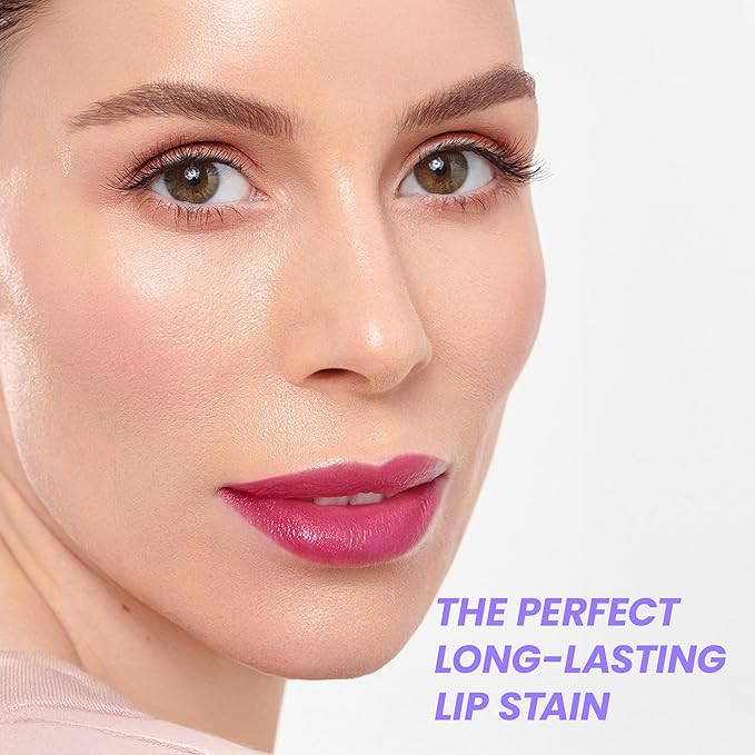Wonderskin Wonder Blading All Day Lip Stain Peel Off Masque and Kit - Long Lasting, Waterproof Pink Lip Tint, Transfer Proof Natural Makeup Stain Kit (Beautiful)-Velvo Beauty
