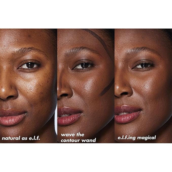 e.l.f. Halo Glow Contour Beauty Wand, Liquid Contour Wand For A Naturally Sculpted Look, Buildable Formula, Vegan & Cruelty-free, Tan/Deep-Velvo Beauty