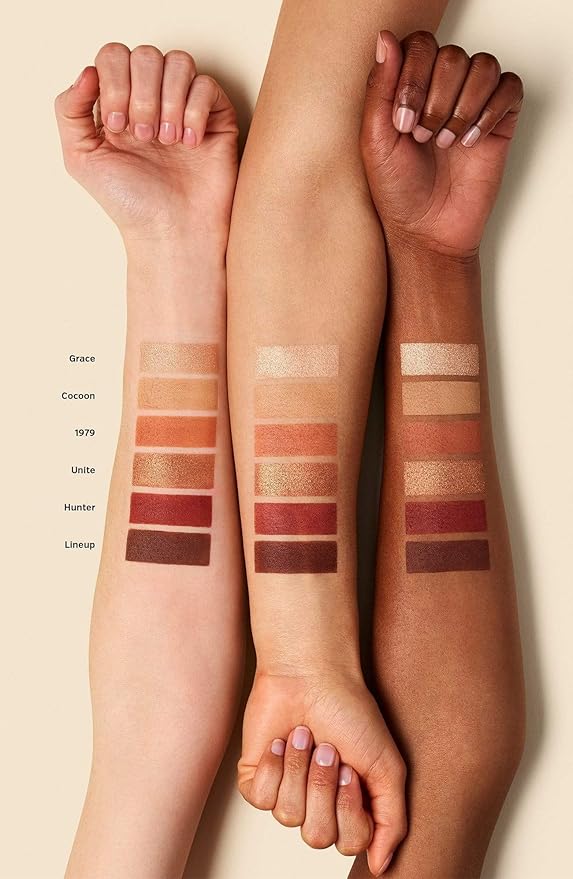 ILIA - The Necessary Eyeshadow Palette | Cruelty-Free, Vegan, Talc-Free, Matte, Satin + Metallic Highly Pigemented + Blendable Finishes (Warm Nude, 6 x 0.05 oz | 1.5 g)-Velvo Beauty