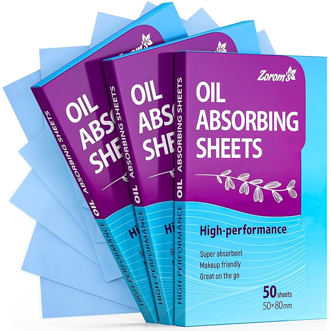 Premium Oil Absorbing Sheets for Face - 3 pack (150 sheets) - Makeup Friendly Oil Blotting Sheets for Face - Blotting Papers for Face with Oily Skin-Velvo Beauty