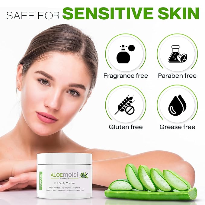 Organic Aloe Vera Lotion - Face & Body Moisturizing Cream with Natural Aloe Vera, Vitamin E Oil, Vitamin C, Retinol Cream, Shea Butter – Anti Aging Face Moisturizer for Women, Dry Skin (8 oz)-Velvo Beauty