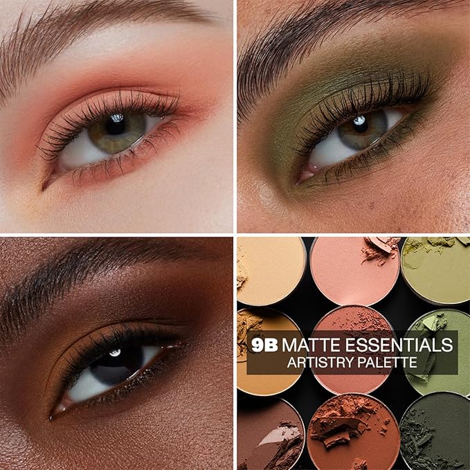 Morphe 9B Matte Essentials Artistry Palette - Warm Toned Makeup Palette - Highly Pigmented Matte Eye Makeup with a Blendable & Buildable Formula (0.35 oz)-Velvo Beauty