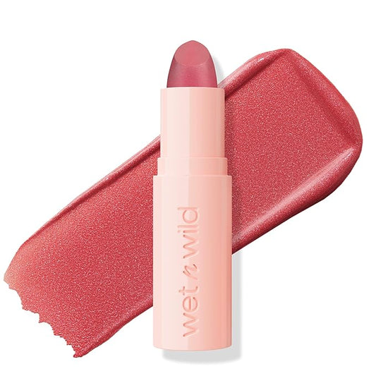 wet n wild Mega Last Rich Satin Lip Color, Rich Creamy Color with Satin Finish, Infused with Vitamin E & Moisturizing Argan Oil, Lightweight, Silky-Smooth, Vegan & Cruelty-Free - One in a Milli-Melon-Velvo Beauty