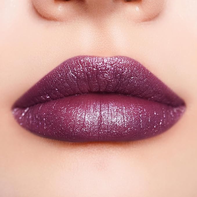 Oulac Purple Lipstick for Women with Metallic 3D Shine Lightweight Hydrating Formula, High Impact Lip Color, Vegan & Gluten Free Beauty, Full Coverage Lip Makeup, Virtual Violet(22)-Velvo Beauty