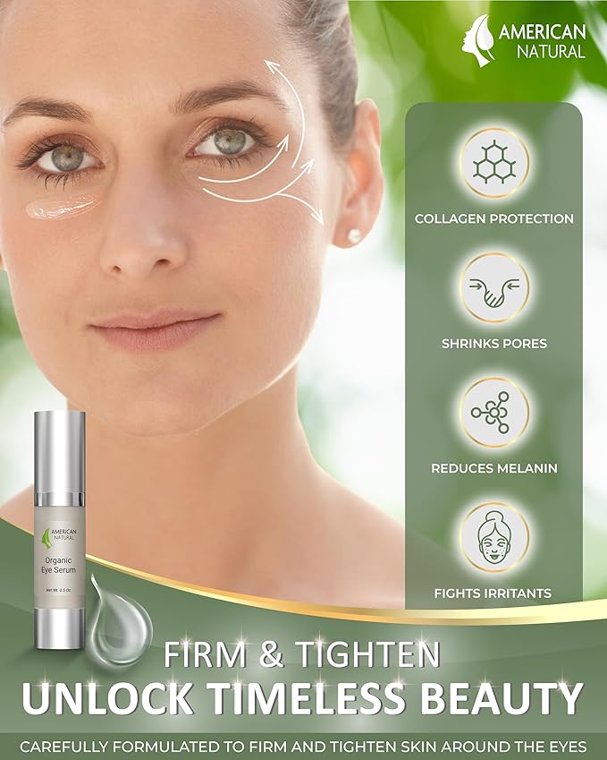 Blend Organic Eye Serum For Bags Under Eyes - Dark Eye Circle Remover with Eyebright Extract - Under Eye Serum For Dark Circles and Puffiness - Anti Aging Eye Cream For Women (0.5Oz)-Velvo Beauty
