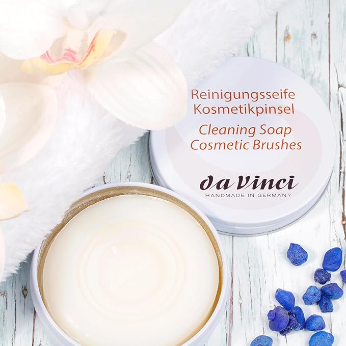 da Vinci Cosmetics Series 4832 Mini Cleaning Soap for Cosmetic Brushes, 0.5 Pound-Velvo Beauty