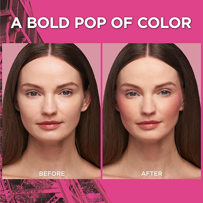 L'Oreal Paris Infallible Up to 24H Fresh Wear Soft Matte Blush, Blendable, Long-Lasting and Waterproof Cheek Make Up, Fearless Coral 05, 0.31 Oz-Velvo Beauty