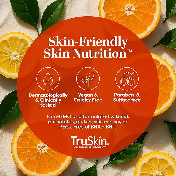 TruSkin Vitamin C Gentle Face Scrub - Brightening Daily Face Exfoliator for All Skin Types - Softens & Smooths Skin with Vitamin C, Yuzu Lemon, and Exfoliating Bora Bora White Sand - 4 Fl. Oz-Velvo Beauty