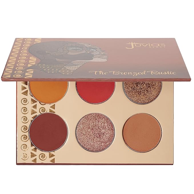 Juvia's Place Palette The Bronzed Rustic - Shades of 6, Professional Eye Makeup, Pigmented Palette, Makeup Palette for Eye Color & Shine-Velvo Beauty