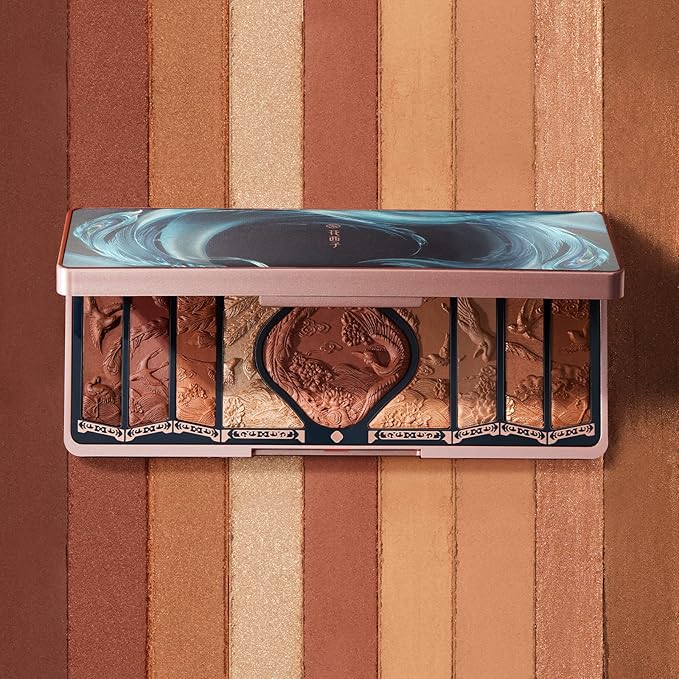 FLORASIS Floral Engraving Phoenix Makeup Palette (02 Retro Brown)-Velvo Beauty