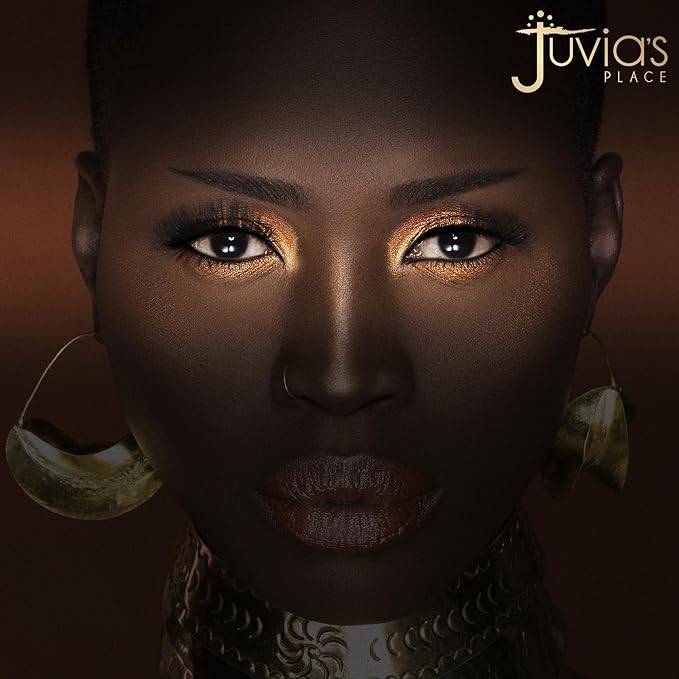 Juvia's Place Palette The Warrior - Warm Golds, Browns & Bronzes, Shades of 9, Warm and Neutral Palette, Pigmented Makeup Palette Eye Color & Shine-Velvo Beauty