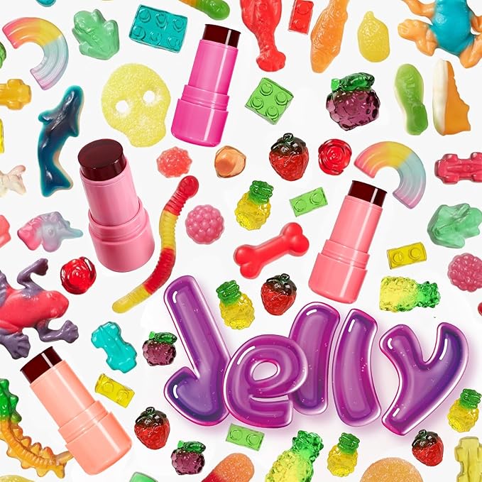 Cool Milk Jelly Blush, Sheer Lip & Cheek Stain, Buildable Watercolor Finish, Vivid Color Water Jelly Tint Lipstick, Long Lasting, Milk blush Watercolor Finish Tinted Lip Gloss for Women, 04-Velvo Beauty