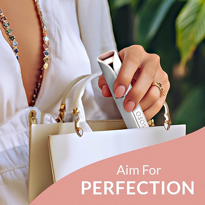 Flawless Facial Hair Removal for Women - Electric Razor Device, Small Dermaplaning Remover Tools Finishing Epilator Trimmer Face Dermaplane Shavers Beauty Gadgets Accessories by VISOFO (Coral)-Velvo Beauty