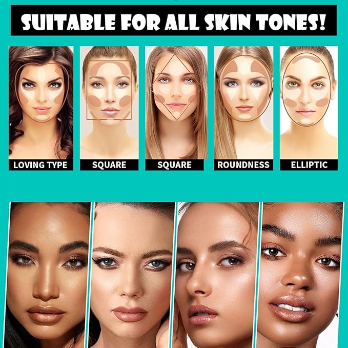 MEICOLY 2-in-1 Highlighter Contour Stick,Cool Toned Contour Stick,Makeup Highlighter Stick,Long Lasting Waterproof Bronzer Contour Pencil,Travel Cream Face Shaping Stick,02-Velvo Beauty