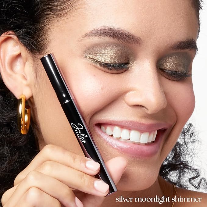 Julep Eyeshadow 101 Cream-to-Powder Waterproof Shadow Stick – Silver Moonlight Shimmer – Long-Lasting, Crease-Proof, Medium Golden-Beige Shimmer Eyeshadow with Built-in Smudger-Velvo Beauty