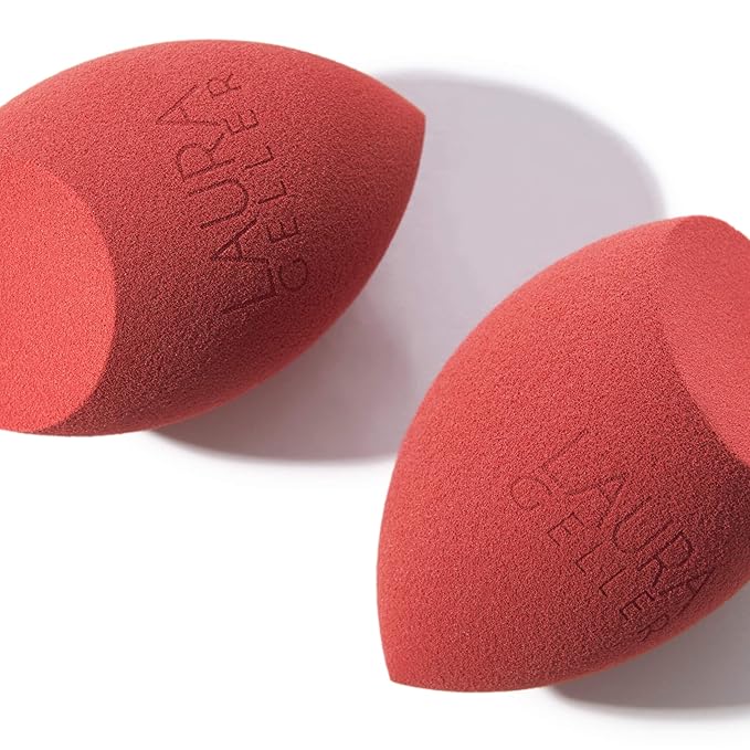 LAURA GELLER NEW YORK Full Face Blending Sponge, Easy Makeup Blender for Foundation & Concealer, Latex-Free for Sensitive Skin-Velvo Beauty