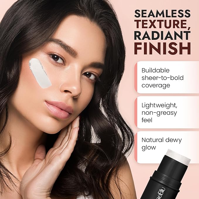 Organic Blush Tube, Prosecco - 100% Natural Vegan Cream Blush Sticks, Multi-Use Bronzer, & Highlighter for Lips, Cheeks & Eyes, Buildable Shimmer, Gluten-Free, Paraben-Free, Made in USA-Velvo Beauty