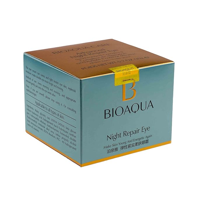 BIOAQUA Night Repair Delicate Skin Around Eyes Crystal Firming Tightening Cream Nourishing Moisturizing Brilliance-Velvo Beauty
