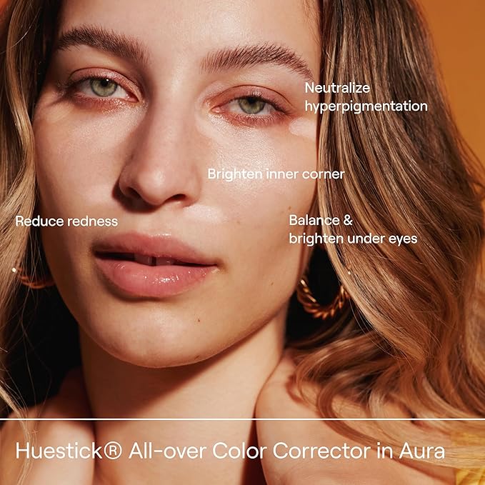 Live Tinted Huestick: All-over Color Corrector Multistick for Brighter, Balanced Skin, Works on Lips, Cheeks, And Eyes, Vitamins C+E Soothes, Heals & Nourishes Damaged Skin - Aura 3g / 0.1oz-Velvo Beauty