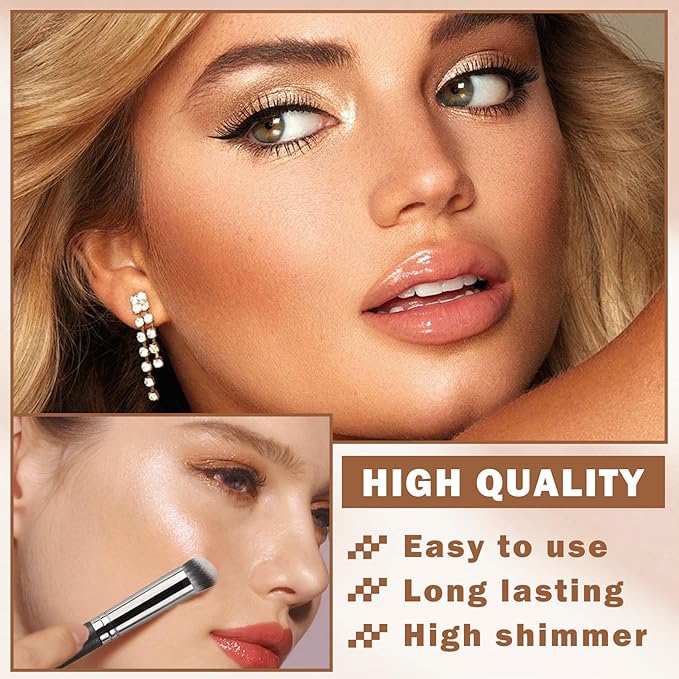 Contour Powder Highlighter Powder Contour Palette,2 In 1 Highlighter Contour Palette,Shimmer Powder Highlighter Matte Powder Contour Palette,Face Contorno Maquillaje-Warm Brown-Velvo Beauty