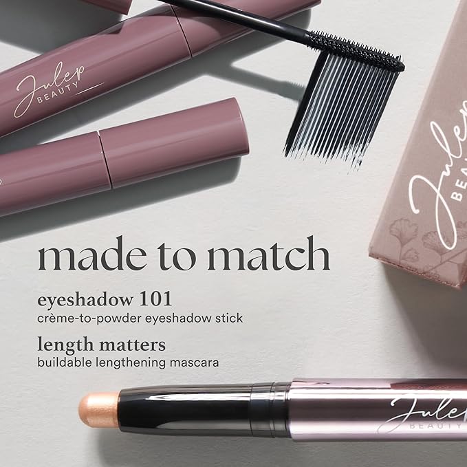Julep Eyeshadow 101 Cream-to-Powder Waterproof Shadow Stick – Taupe Shimmer – Long-Lasting, Crease-Proof, Soft Grey Shimmer Eyeshadow with Built-in Smudger-Velvo Beauty