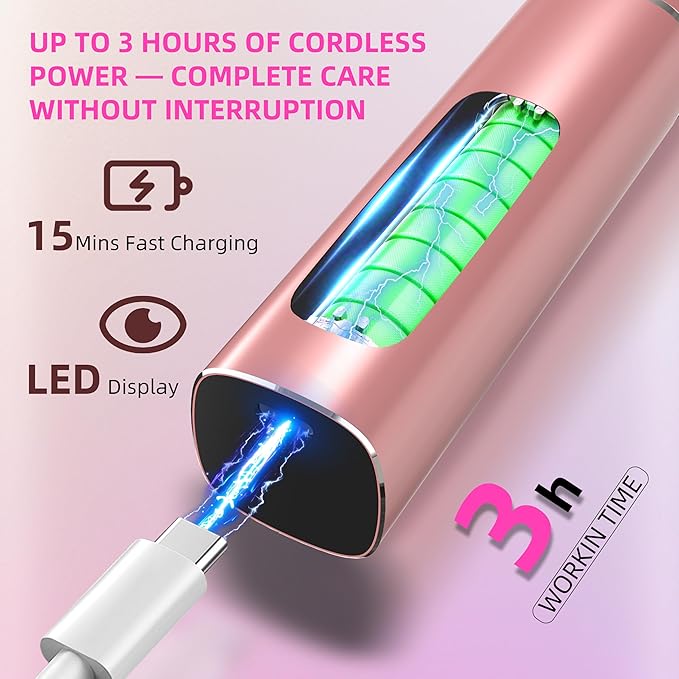 2 in 1 Electric Foot Callus Remover,9 Adjustable Speeds Rechargeable Electric Dead Skin Sander Pedicure Tools with Sandpaper Disk and Nail Drill Bits,Grinding Heads for Women&Men-Velvo Beauty