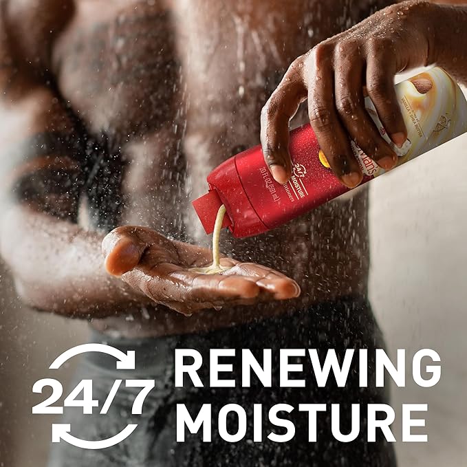 Old Spice Body Wash GentleMan’s Super Hydration for Men, 24/7 Renewing Moisture, Gentle on Skin with Skin Conditioners, Vanilla + Shea Butter Scent, 20 oz-Velvo Beauty
