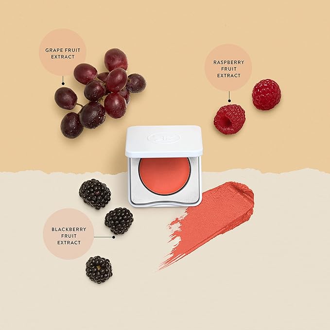 Honest Beauty 2-in-1 Creme Cheek Blush + Lip Color | EWG Verified, Vegan + Cruelty Free | Peony Pink, .1 oz-Velvo Beauty