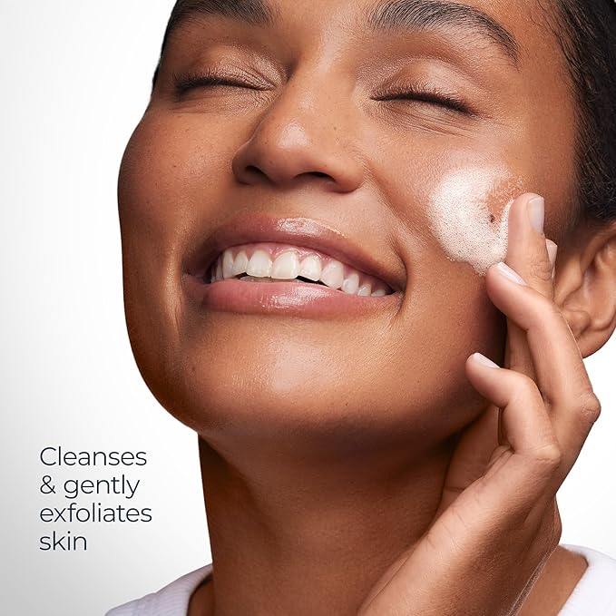Eucerin Radiant Tone Face Cleanser Gel with 2% Exfoliating AHA Complex, Gentle Face Wash Improves Skin Clarity and Boosts Radiance, All Skin Types, 6.8 Fl Oz Bottle-Velvo Beauty