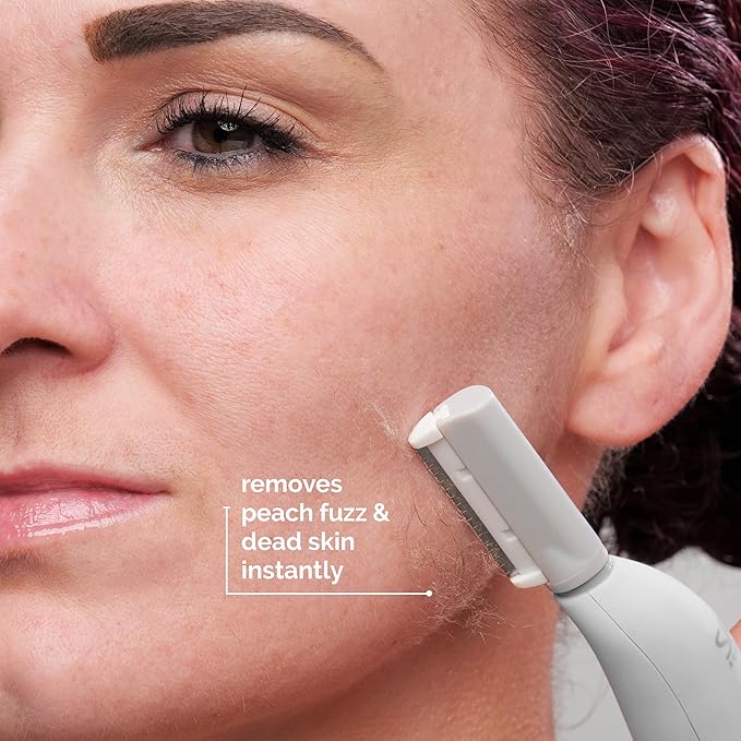 SPA SCIENCES - SIMA Patented Dermaplane Razor for Women Face – Painless 2-in-1 Facial Exfoliation & Peach Fuzz Hair Removal – Anti-Aging – 3 Speeds – Rechargeable – 19 Weeks Treatment-Velvo Beauty