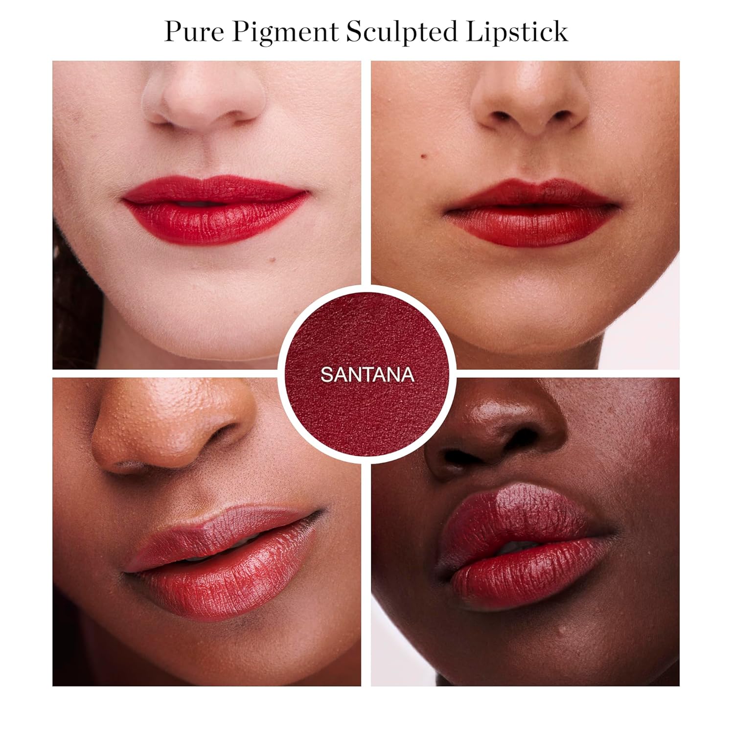 Ogee Full Bloom Sculpted Lipstick (Santana - Cherry Red) - Long Lasting Organic Lipstick with Jojoba Oil & Micro Hyaluronic Acid - 70% Organic Ingredients & Made in USA-Velvo Beauty