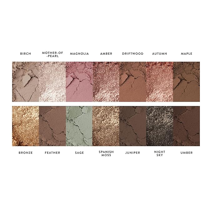 LAURA GELLER NEW YORK The Delectables Earthy Essentials Baked Eyeshadow Palette | 14 Pigmented Eyeshadows Blendable Natural Look-Velvo Beauty