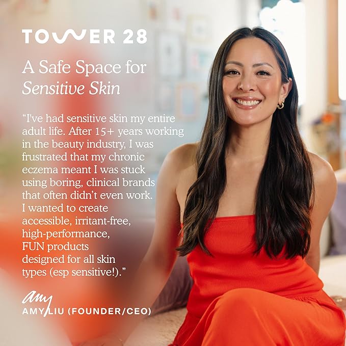 Tower 28 SOS Daily Rescue Facial Spray for Sensitive Skin, Hypochlorous Acid Spray Helps Reduce Redness and Breakouts, Full Size Toner for Face, 4 FL Oz-Velvo Beauty
