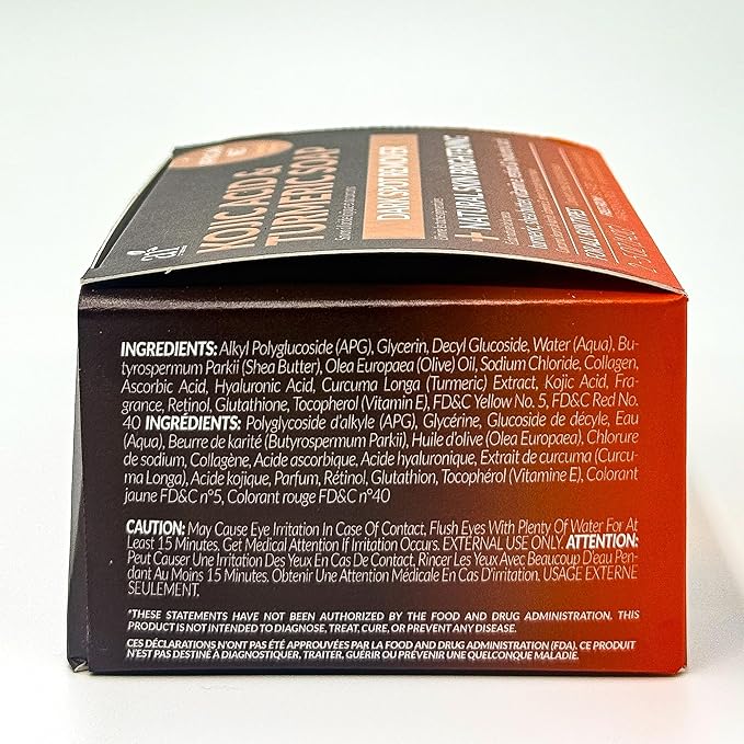 Kojic Acid Soap + African Net Sponge (2 pack X 142g Turmeric bars) Dark spot remover & Scars - Original Japanese Complex Vitamin C, Hyaluronic Acid, retinol, shea butter (Citrus)-Velvo Beauty