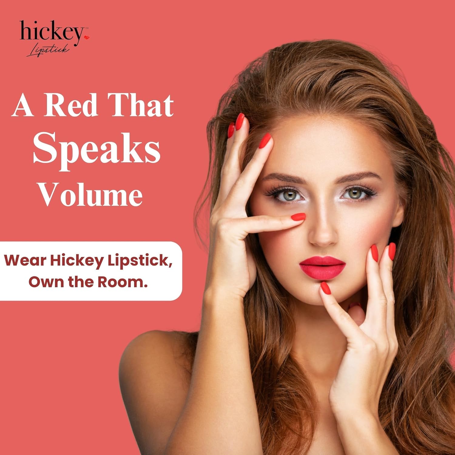 Hickey Lipstick Mile High Organic Perfect Red Lipstick Refill - Long Lasting Lipstick for Women - Hydrating & Moisturizing Shade, Best Lip Color for Women, Gluten-Free & Vegan with Highly Pigmented-Velvo Beauty