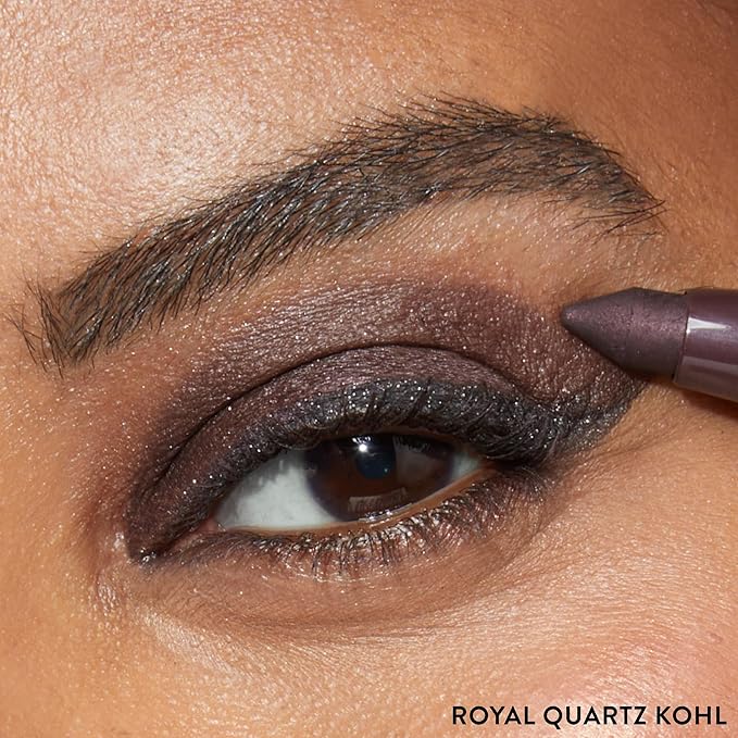 LAURA GELLER NEW YORK Kajal Longwear Kohl Eyeliner Pencil - Royal Quartz - Caffeine and Vitamin E - Smooth & Blendable Liner - Built-In Sharpener-Velvo Beauty