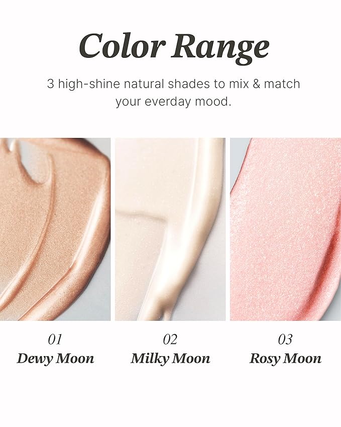 Glint Stick Highlighter (Dewy Moon, 0.24oz) - Multi-Use Illuminator Stick by LG Beauty. Creamy & Blendable Color.-Velvo Beauty
