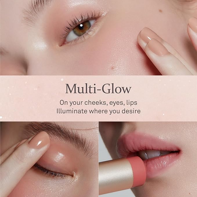 hince True Dimension Radiance Balm 10g - Natural Shimmer Glow Face Highlighter Stick Glow Balm Korean Blush Transparent Color Skin Tone Slim Fitting Texture, Multi Makeup Stick (1, DAWN RAY, TP002)-Velvo Beauty