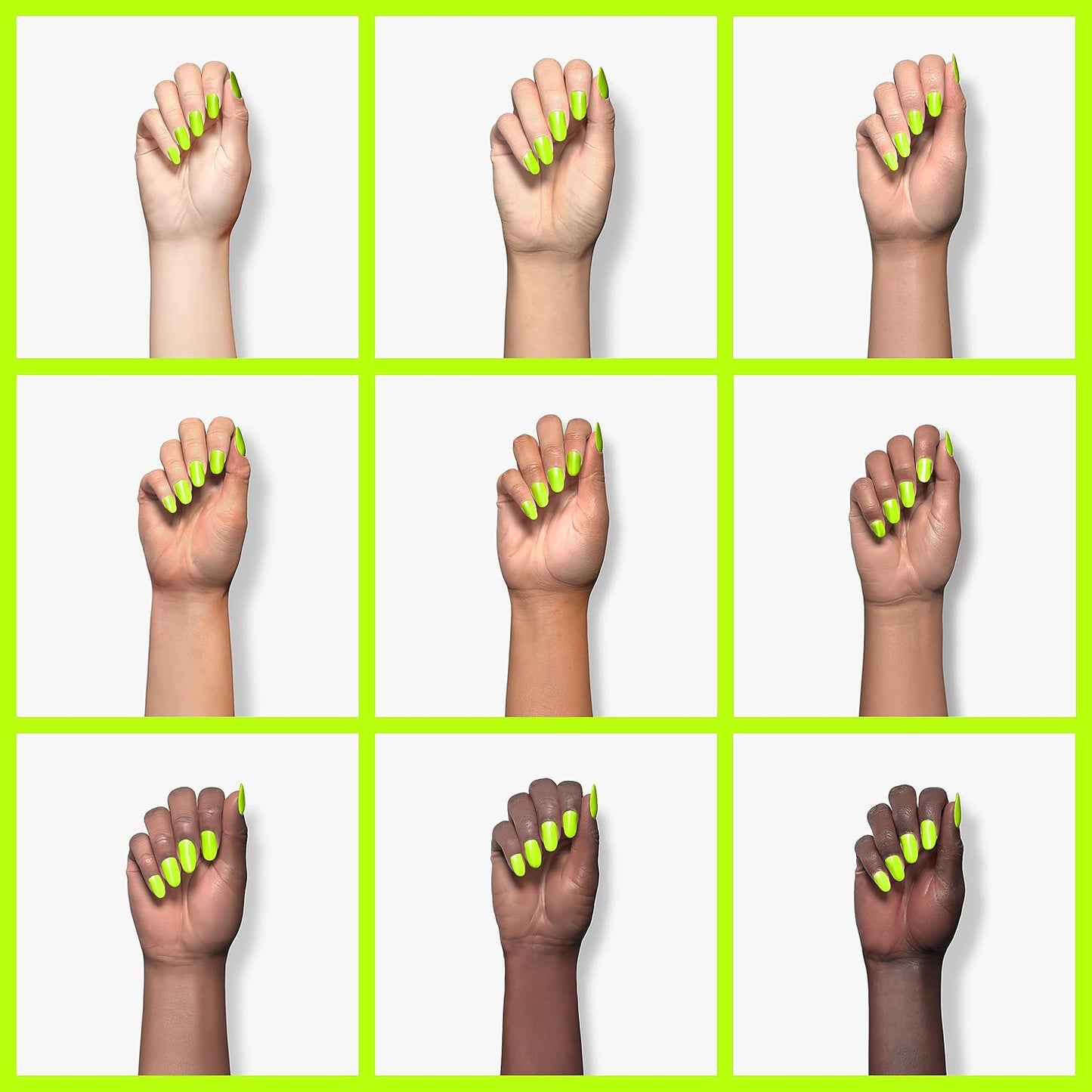 Beetles Neon Yellow Gel Nail Polish, Bright Yellow Lala Lime Color Neon Gel Polish Halloween Soak Off Uv Led Nail Lamp Gifts for Women -Size: 15 ml/Each-Velvo Beauty