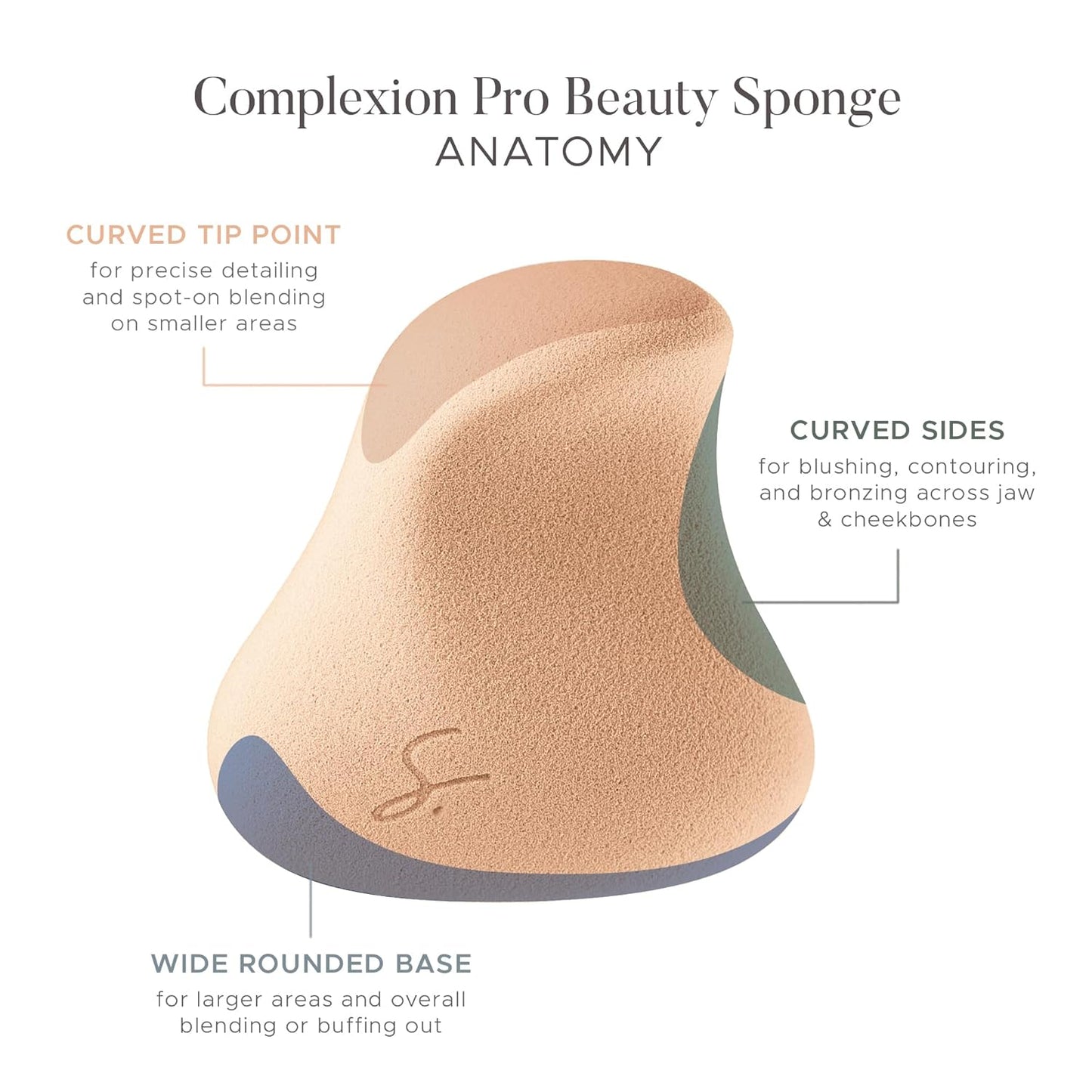 Original Beauty Blender Makeup Sponge Applicator for Powder, Cream & Liquid, Beauty Tools Puff, Streak Free Application, Vegan, Cruelty Free Made in USA, Peach (3 Pieces)-Velvo Beauty