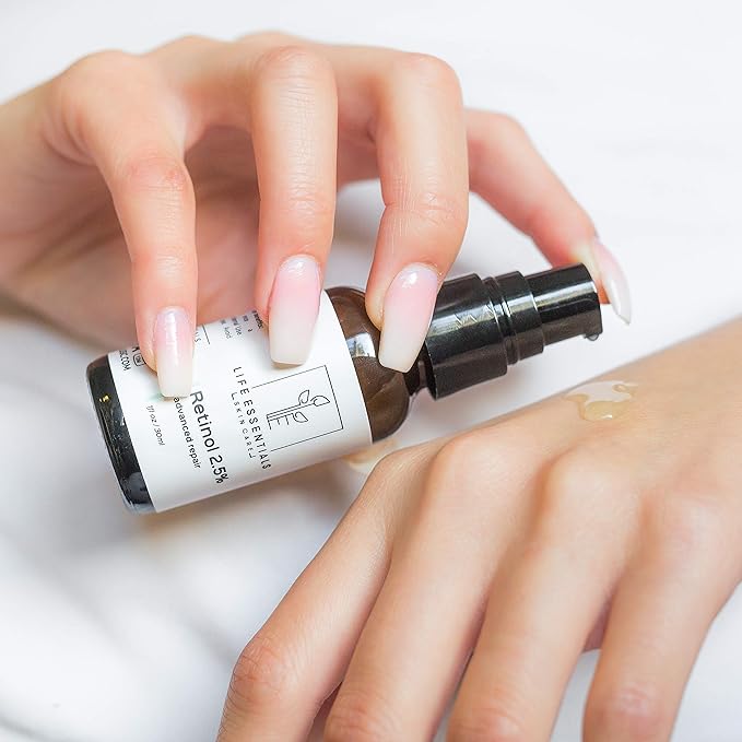 Life Essentials Retinol Serum 2.5% for Wrinkles, Fine Lines, Acne Scars, & Skin Blemishes- Vitamin A + Hyaluronic Acid, Vitamin E, Organic Green Tea, Jojoba Oil - Organic and Natural-Velvo Beauty