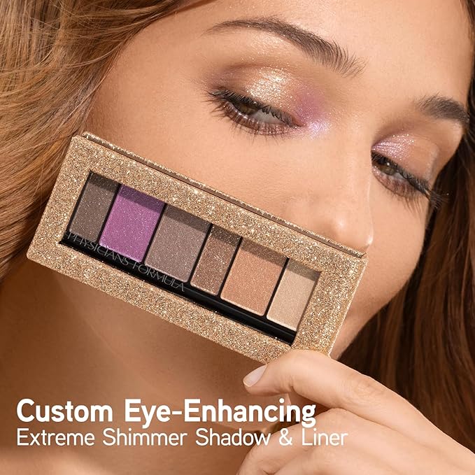 Physicians Formula Shimmer Strips Custom Eye Enhancing Eyeshadow & Eyeliner, Glam Nude, Dermatologist Tested-Velvo Beauty